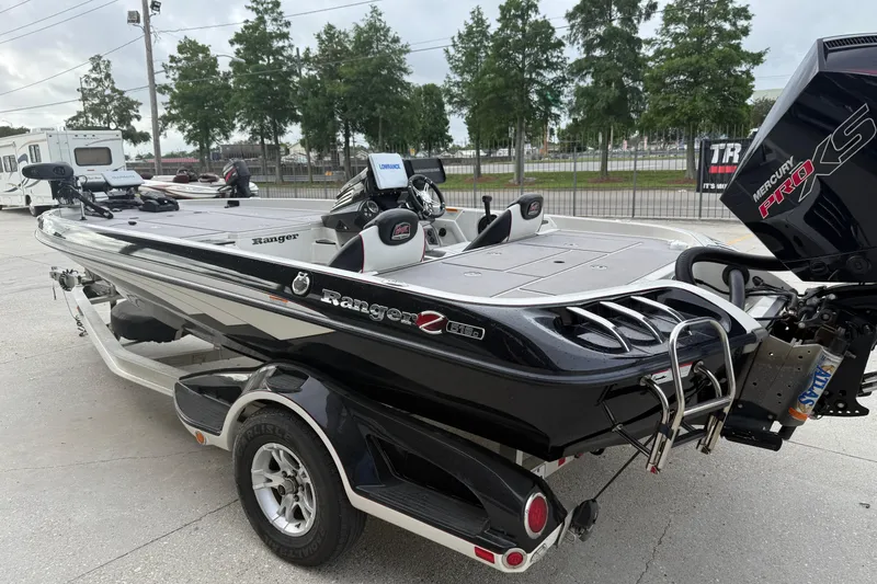 Slide: The Image of 2016 Ranger Z518C Intracoastal boat with Mercury Pro XS engine on trailer. - 6