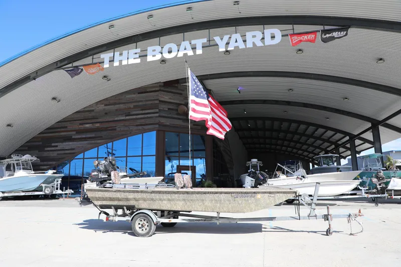 Slide: The Image of 2017 Gator Tail 16 boat on trailer at The Boat Yard dealership. - 11