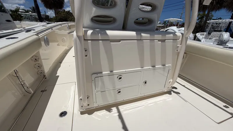 Slide: The Image of Interior view of a 2015 Cobia 296 Center Console boat. - 9