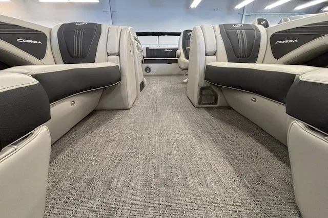 Slide: The Image of 2026 Barletta Corsa 23UC interior with luxurious seating and modern design. - 10