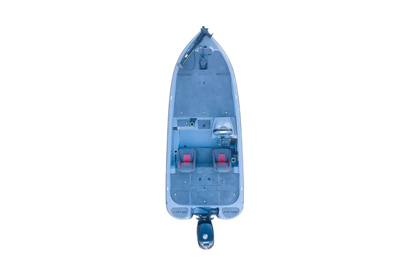 Slide: The Image of Top view of 2025 Falcon Boats 18 Freedom, showcasing spacious deck layout. - 3