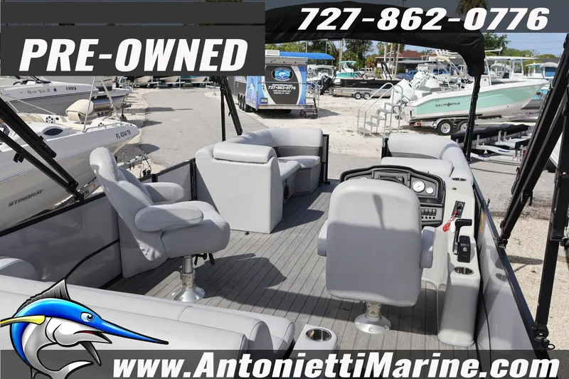 Slide: The Image of Pre-owned 2026 Bentley Pontoons Legacy 243 Swingback for sale at Antonietti Marine. - 16