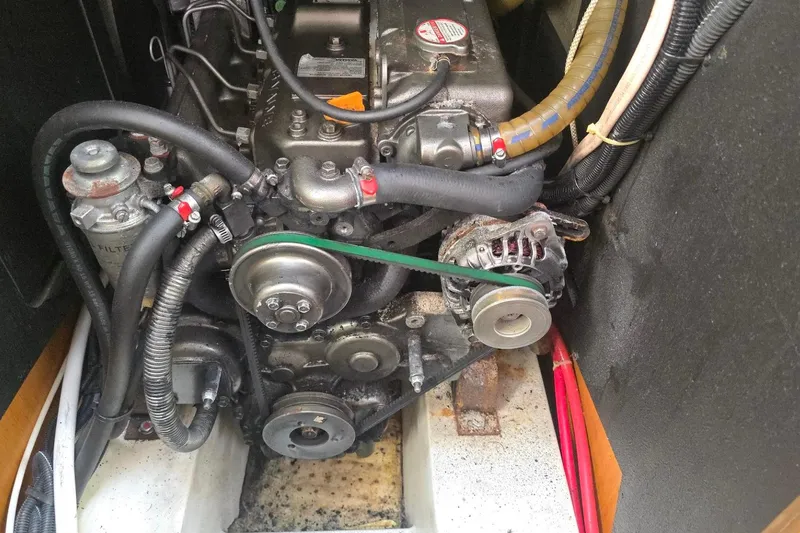 Slide: The Image of Engine compartment of a 2011 Jeanneau Sun Odyssey 50 DS sailboat. - 46