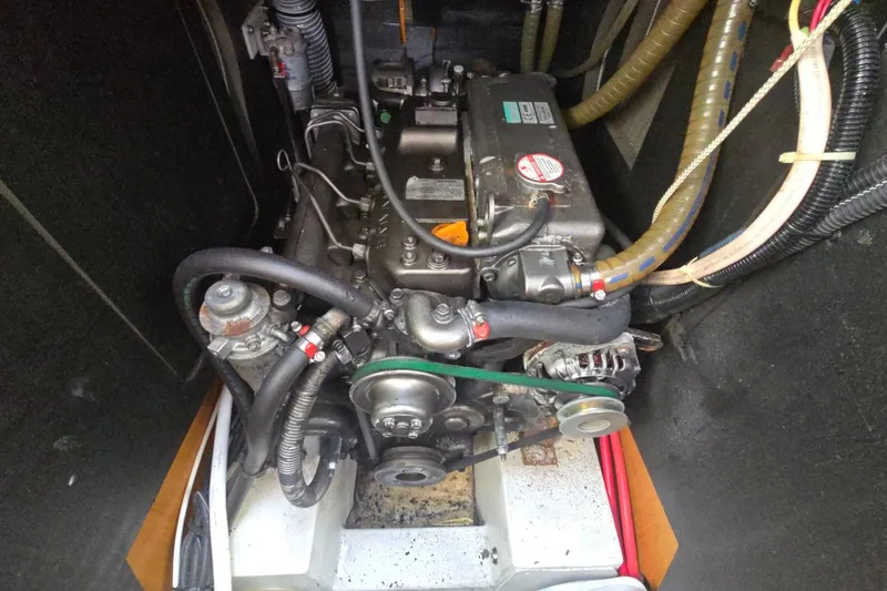 Slide: The Image of Engine compartment of 2011 Jeanneau Sun Odyssey 50 DS sailboat. - 48