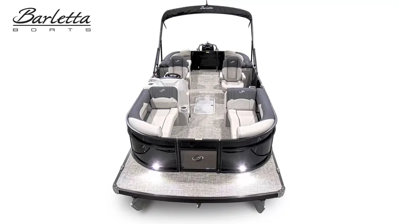Slide: The Image of 2026 Barletta SANZA 22QC pontoon boat with luxurious interior. - 6