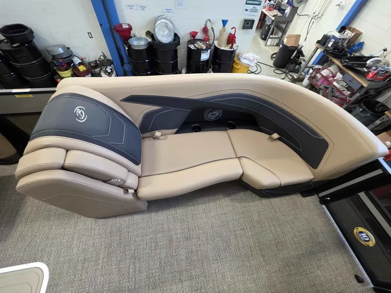 Slide: The Image of Interior of Barletta Cabrio 22QC 2026 with luxurious seating. - 12