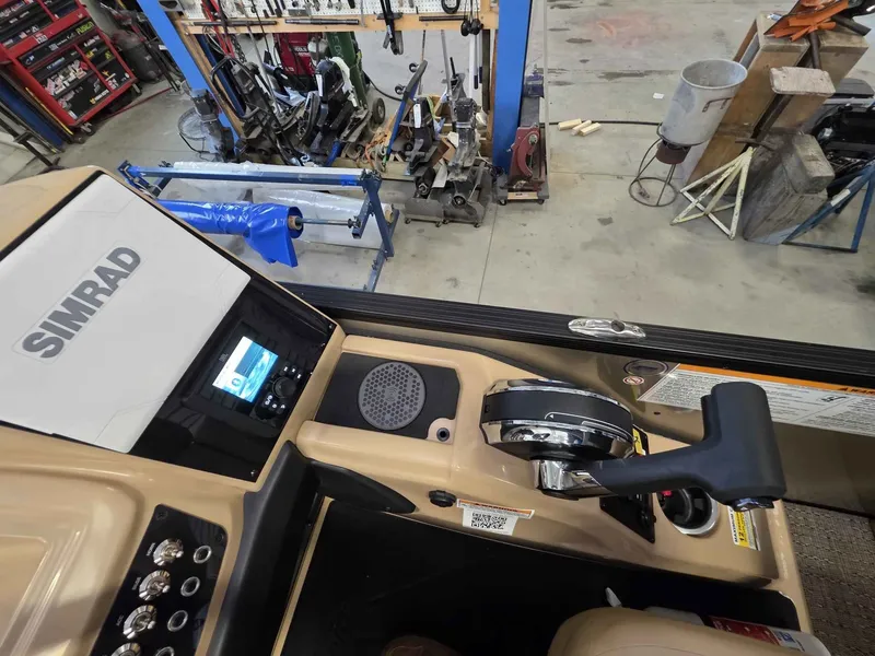 Slide: The Image of Interior of 2026 Barletta Cabrio 22QC with Simrad controls. - 20