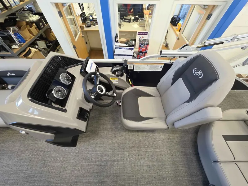 Slide: The Image of Interior of 2026 Barletta ARIA 20UC with steering console and seat. - 10