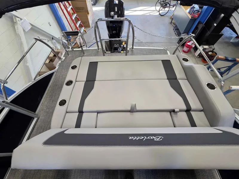 Slide: The Image of Interior of 2026 Barletta ARIA 20UC with gray upholstery. - 18