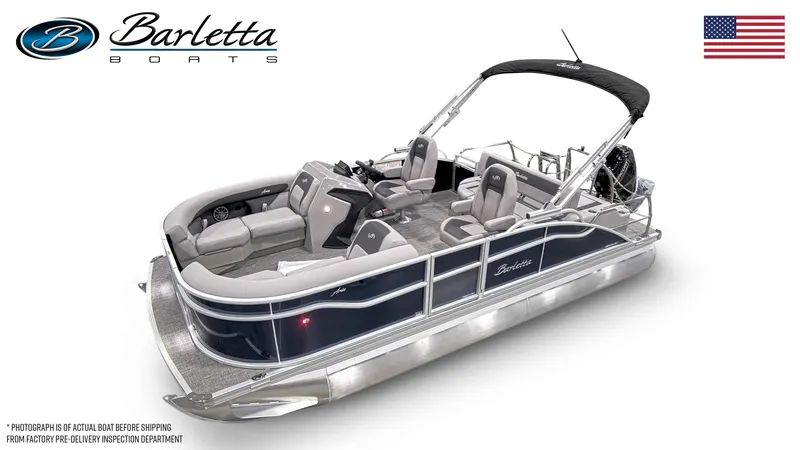 Slide: The Image of 2026 Barletta ARIA 20UC pontoon boat with luxurious design. - 19