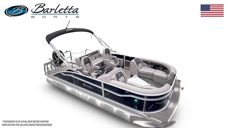 Slide: The Image of 2026 Barletta ARIA 20UC pontoon boat with luxurious design. - 23