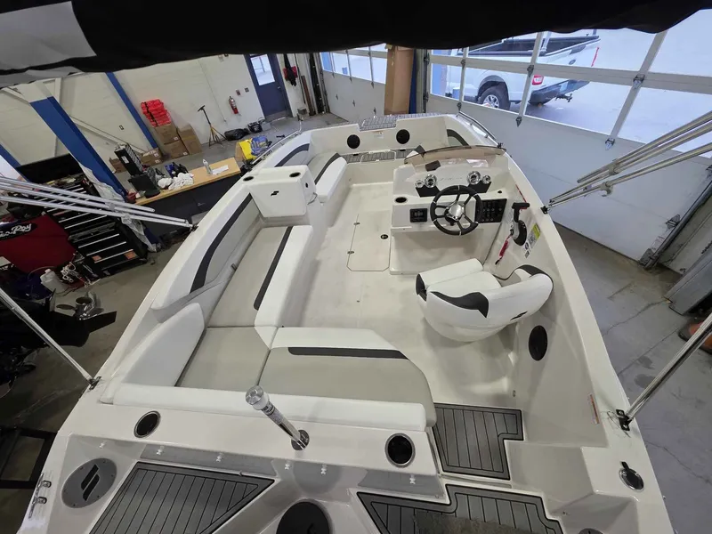 Slide: The Image of Interior view of Starcraft SVX 171 OB boat, model year 2026. - 10