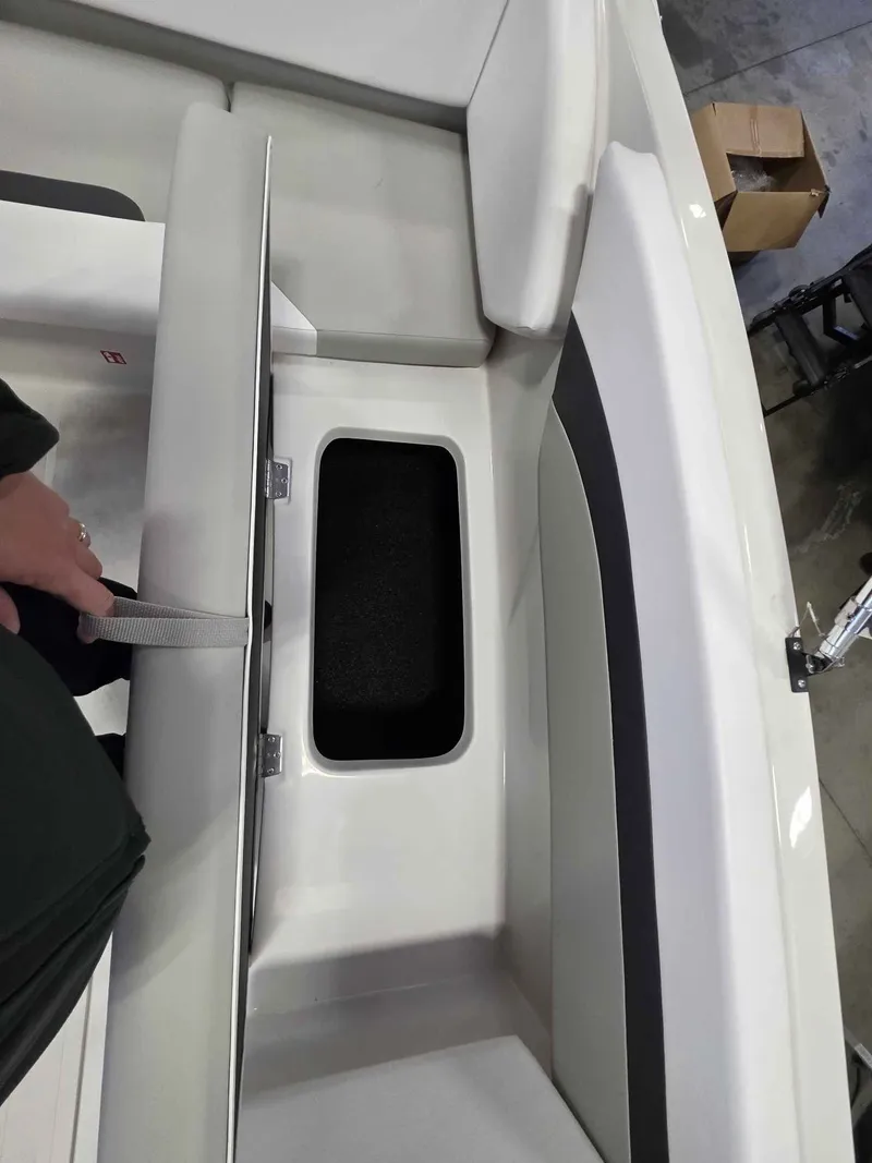 Slide: The Image of Storage compartment in Starcraft SVX 171 OB boat, model 2026. - 17
