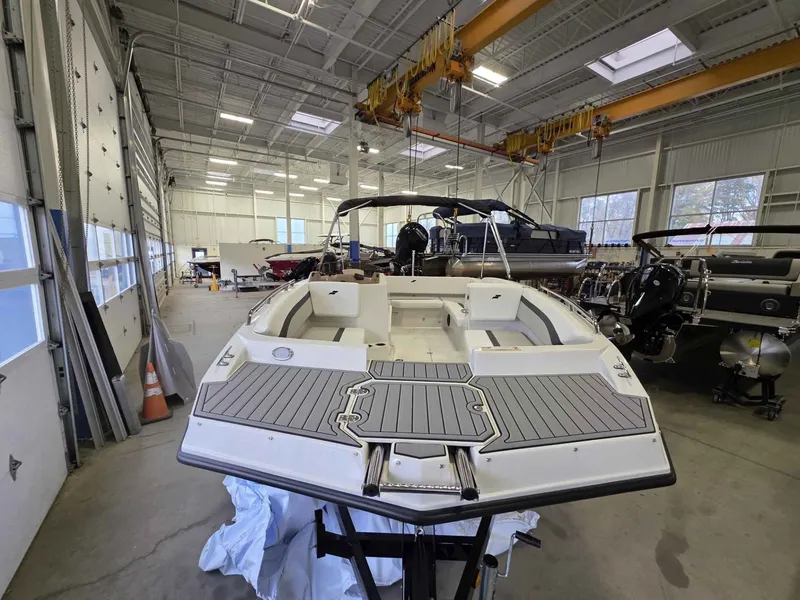 Slide: The Image of Starcraft SVX 171 OB 2026 boat in a workshop. - 3