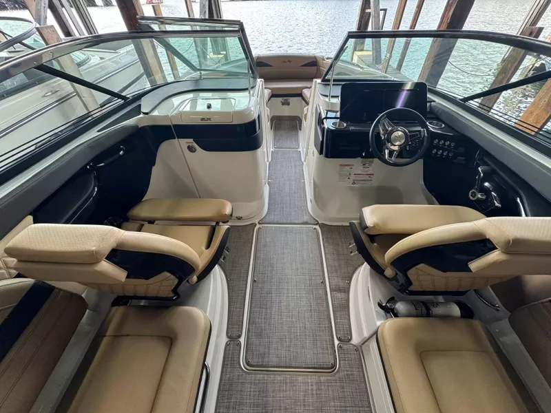 Slide: The Image of Interior of 2026 Sea Ray SLX 260 yacht. - 13