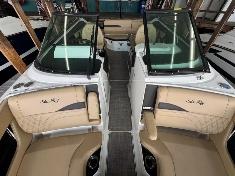 Slide: The Image of Interior of Sea Ray SLX 260 boat, 2026 model. - 16