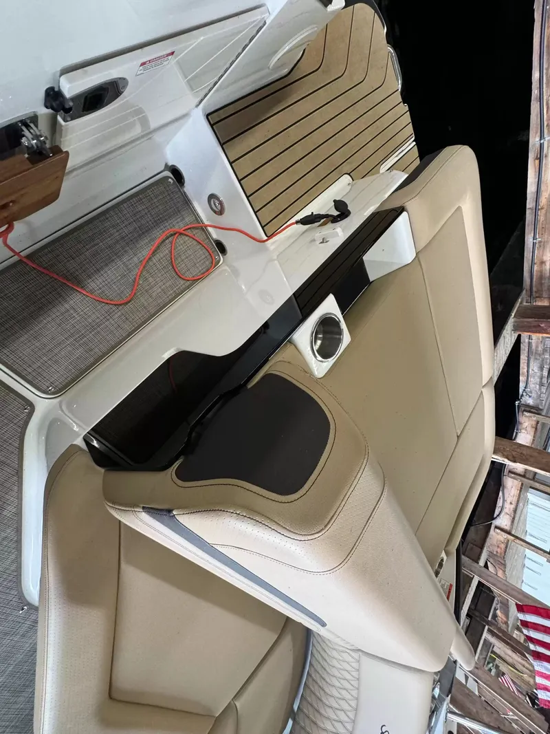Slide: The Image of Interior of Sea Ray SLX 260 boat, model year 2026. - 9