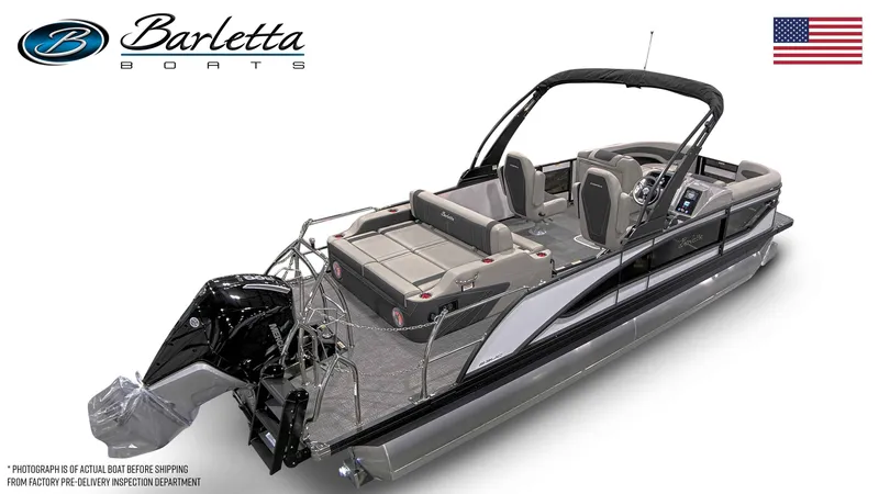 Slide: The Image of 2026 Barletta Corsa 23UC pontoon boat with luxurious design. - 10