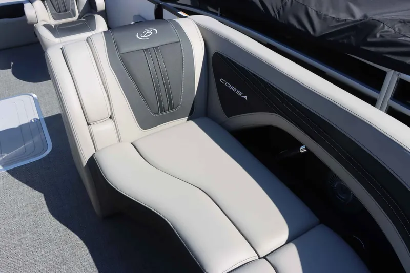 Slide: The Image of Interior of 2026 Barletta Corsa 23UC with luxurious seating. - 25