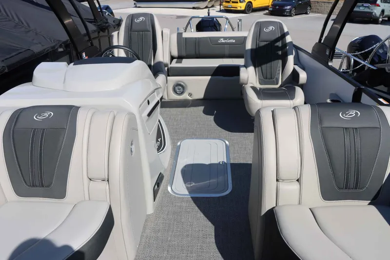 Slide: The Image of Interior of 2026 Barletta Corsa 23UC with luxurious seating. - 29