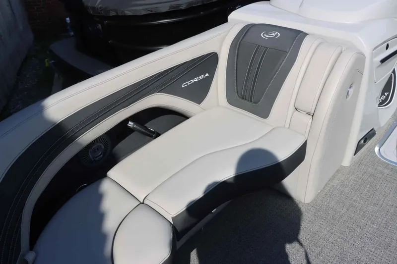 Slide: The Image of Interior of 2026 Barletta Corsa 23UC with luxurious upholstery. - 30