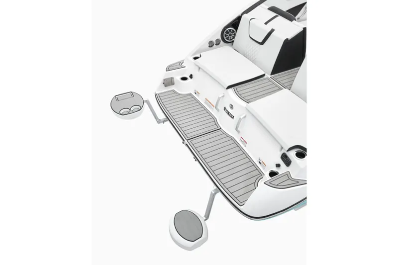 Slide: The Image of Yamaha Boats 222S 2026, modern boat deck design with seating area. - 4