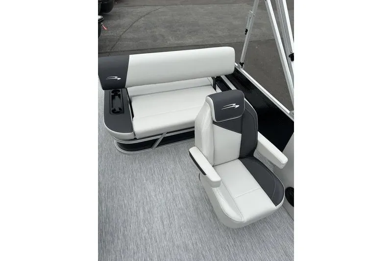 Slide: The Image of 2026 Bennington S Swingback 22 SSB boat interior with stylish seating and modern design. - 12