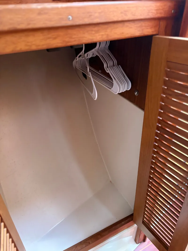 Slide: The Image of Empty closet with hangers in Catalina 36 MkII, year 2000. - 21