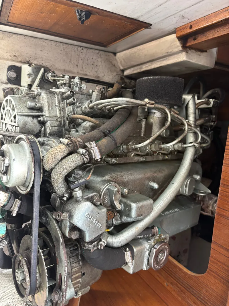 Slide: The Image of Engine of a 2000 Catalina 36 MkII sailboat. - 32