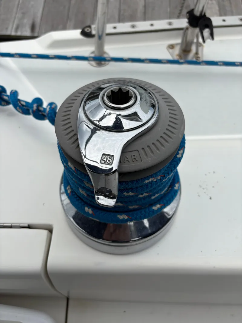 Slide: The Image of Lewmar winch on Catalina 36 MkII sailboat, year 2000. - 34