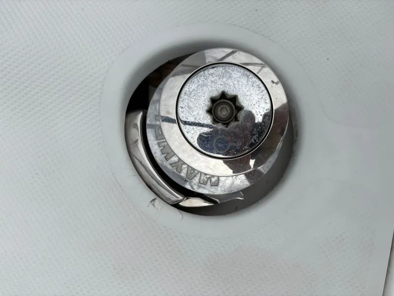 Slide: The Image of Close-up of a boat component from the 2000 Catalina 36 MkII. - 35