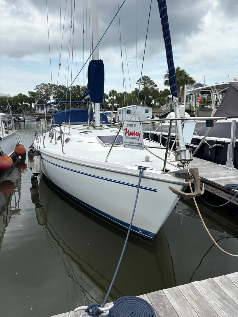 Slide: The Image of 2000 Catalina 36 MkII sailboat docked in marina. - 41