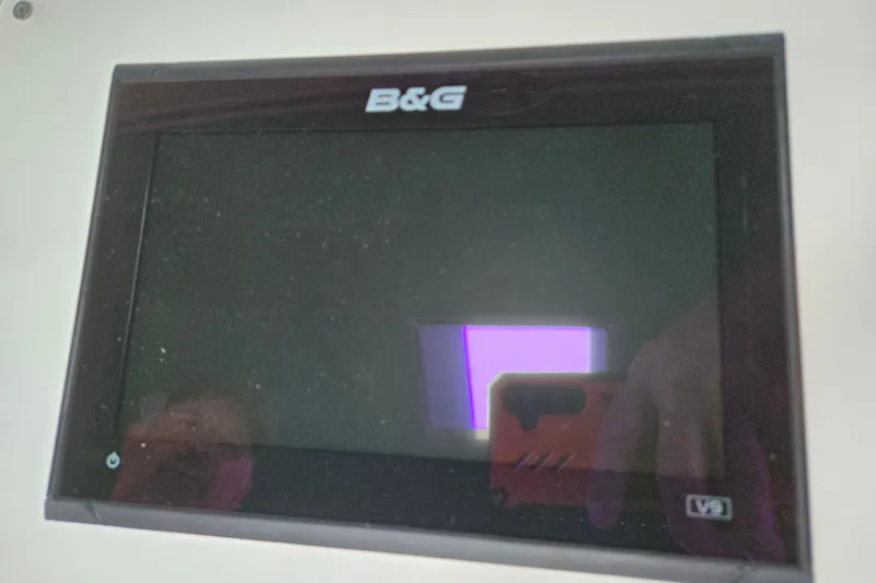 Slide: The Image of B&G marine display on a 1999 Catalina 380 sailboat. - 29