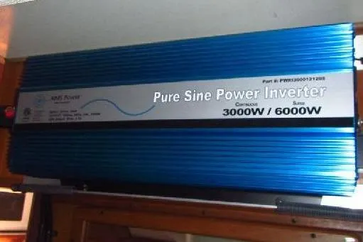 Slide: The Image of Pure sine power inverter, 3000W/6000W, installed in a 1999 Catalina 380 yacht. - 51