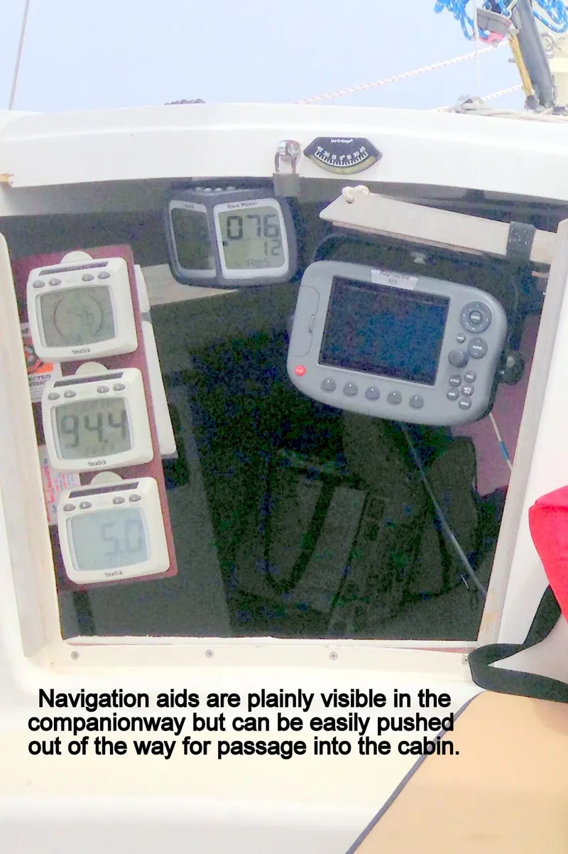 Slide: The Image of Navigation aids in e33 sailing yacht cockpit, 2008 model. - 29