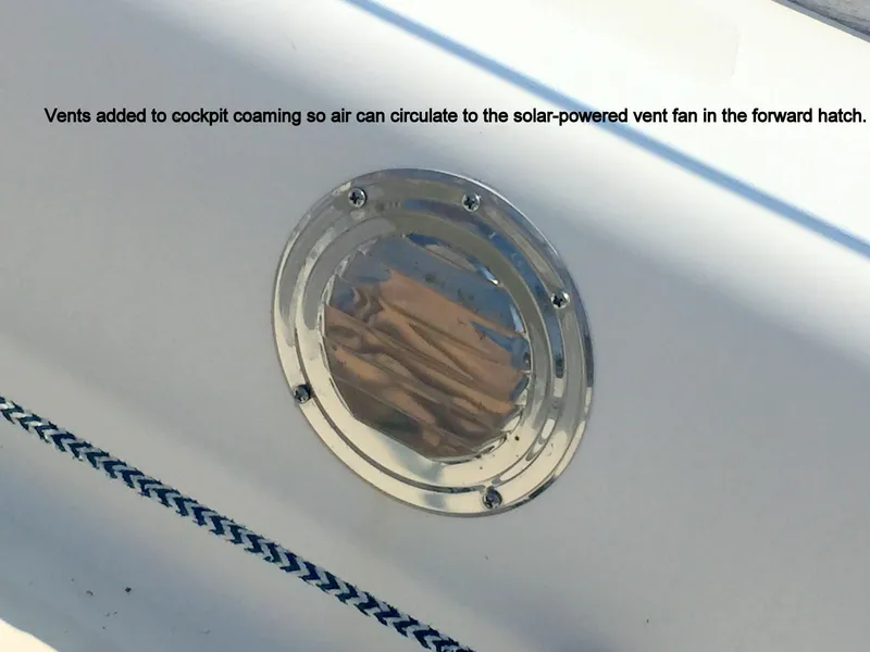 Slide: The Image of Vent on 2008 e Sailing Yachts e33 for solar-powered fan. - 37