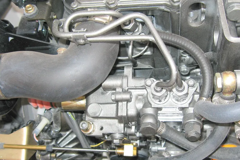 Slide: The Image of Close-up of 2008 e Sailing Yachts e33 engine. - 40