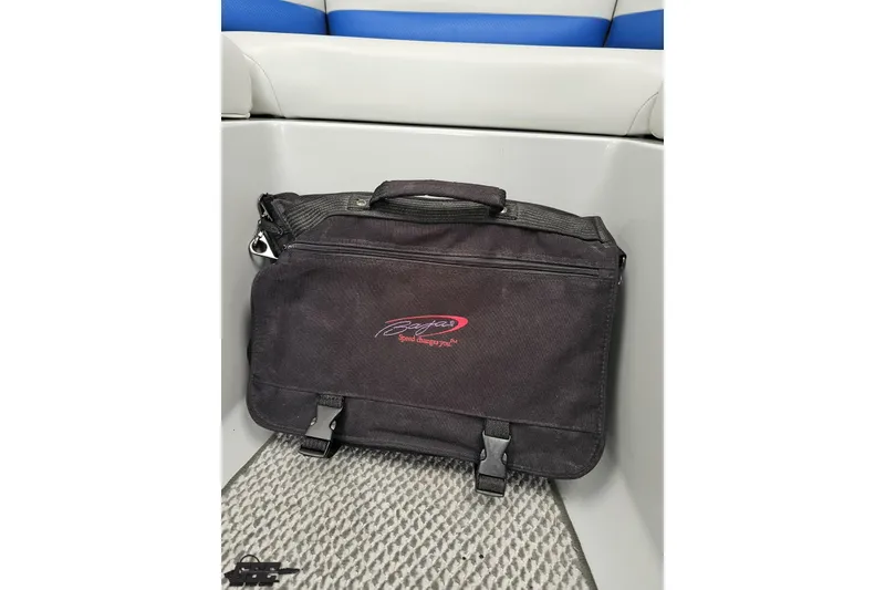 Slide: The Image of Black Baja bag on 2006 Baja 35 Outlaw boat interior. - 69
