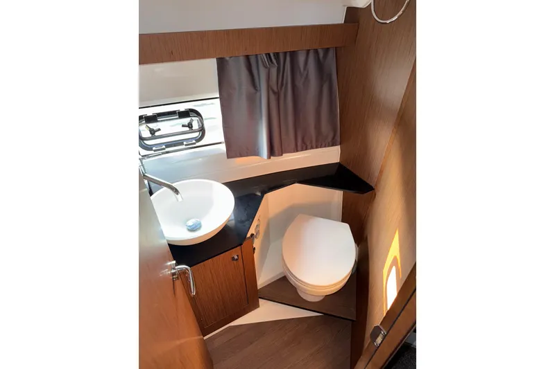 Slide: The Image of Modern bathroom interior of 2022 Jeanneau NC Weekender 1095 boat. - 6