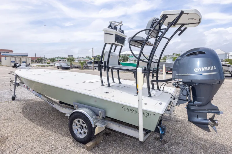 Slide: The Image of 2012 Young GulfShore 20 boat with Yamaha motor on trailer. - 16