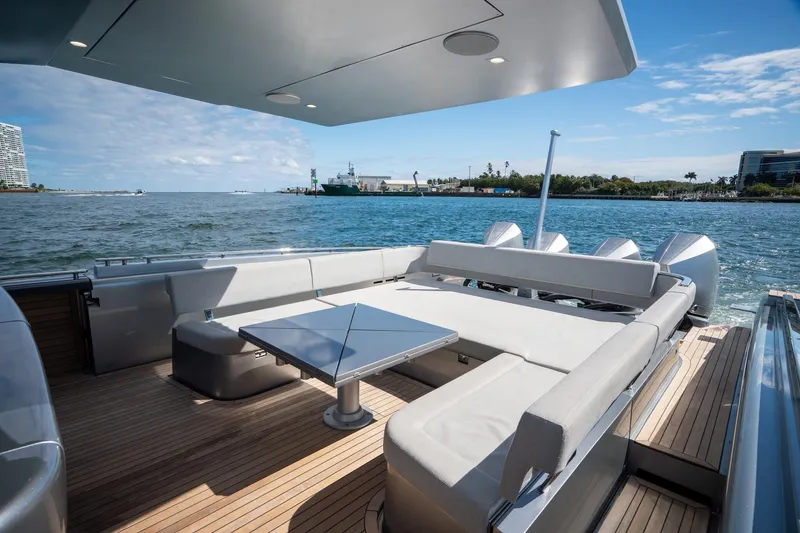 Slide: The Image of Luxurious 2022 Novamarine BS 160 Outboard yacht with spacious deck and scenic ocean view. - 2