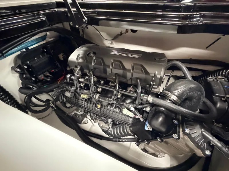 Slide: The Image of Engine compartment of 2026 Yamaha Boats 275 SD with detailed view. - 10