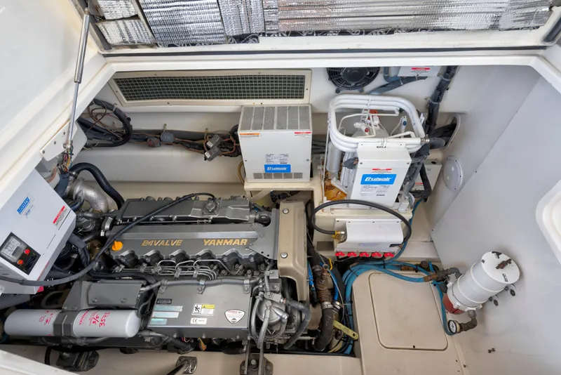 Slide: The Image of Engine room of 2008 Ocean Yacht 37 Billfish with Yanmar engine and electrical systems. - 24