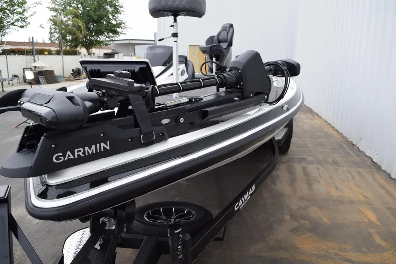 Slide: The Image of 2027 Cayams CX 20 Pro boat with Garmin equipment on trailer. - 8