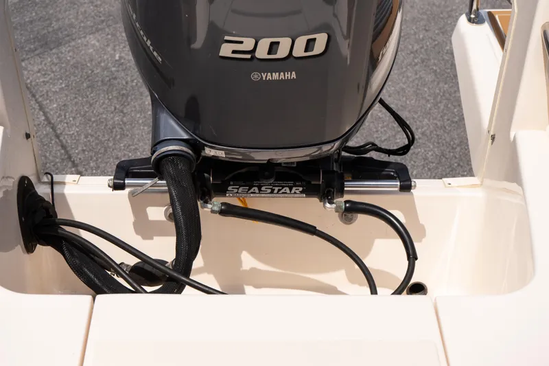Slide: The Image of 2017 Grady-White Freedom 205 boat with Yamaha 200 engine and SeaStar hydraulic steering. - 16