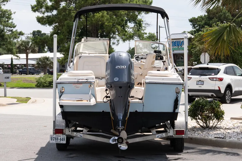 Slide: The Image of 2017 Grady-White Freedom 205 boat on trailer with Yamaha 200 engine. - 5