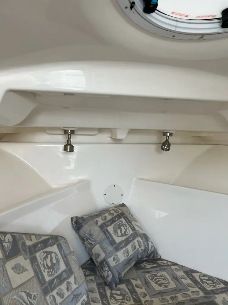 Slide: The Image of Interior of a 2008 Polar 2300 WA boat with cushions. - 16