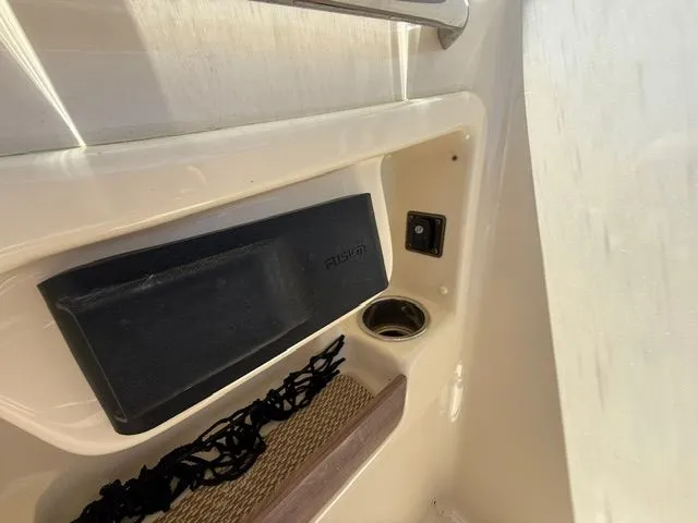 Slide: The Image of Close-up of Grady-White Freedom 285 boat, 2013 model. - 21