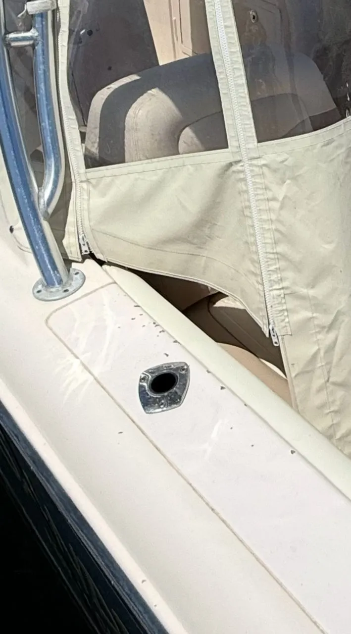 Slide: The Image of Grady-White Freedom 285 boat, detailed view, year 2013. - 22
