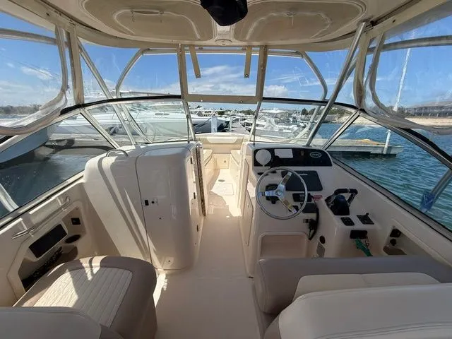 Slide: The Image of Interior view of a 2013 Grady-White Freedom 285 boat at the dock. - 6